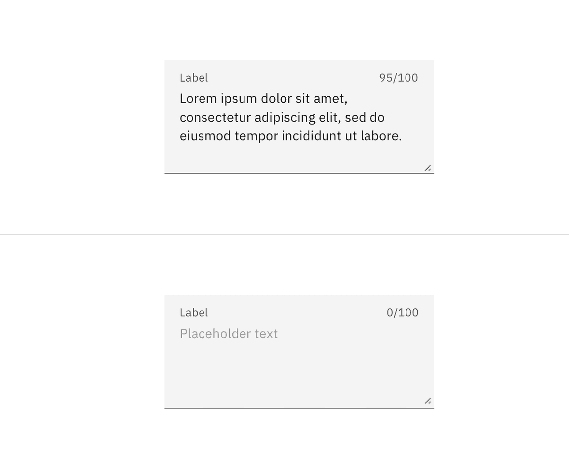 Example of an enabled text input in the fluid style Example of an enabled text input in the fluid style